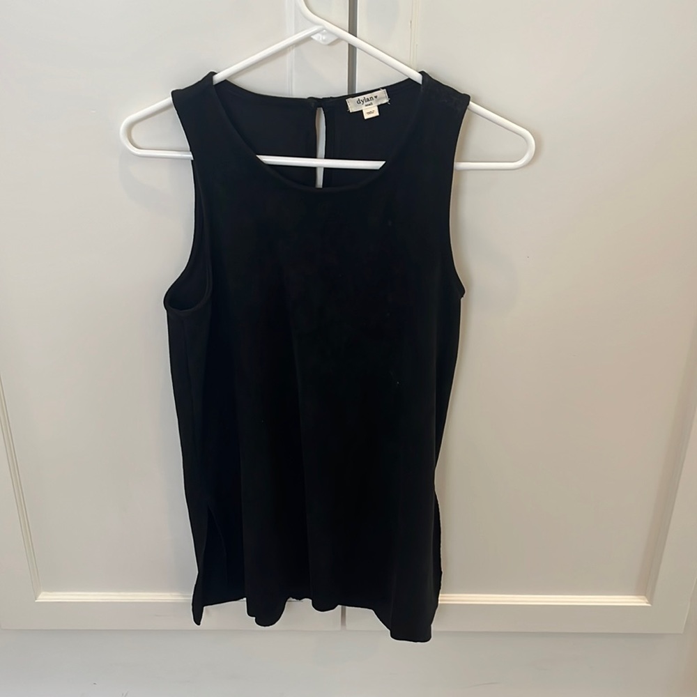 Dylan Size Small Black Velvety Top